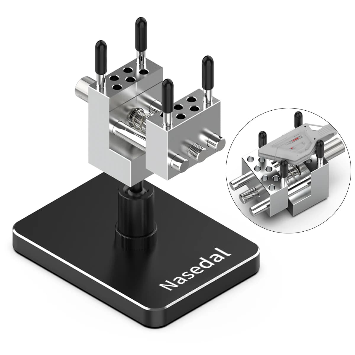 Nasedal 2in1 Mini étau de Table Portable pour Gundam modèle militaire bâtiment pince de précision échelle modèle outils de fixation accessoire