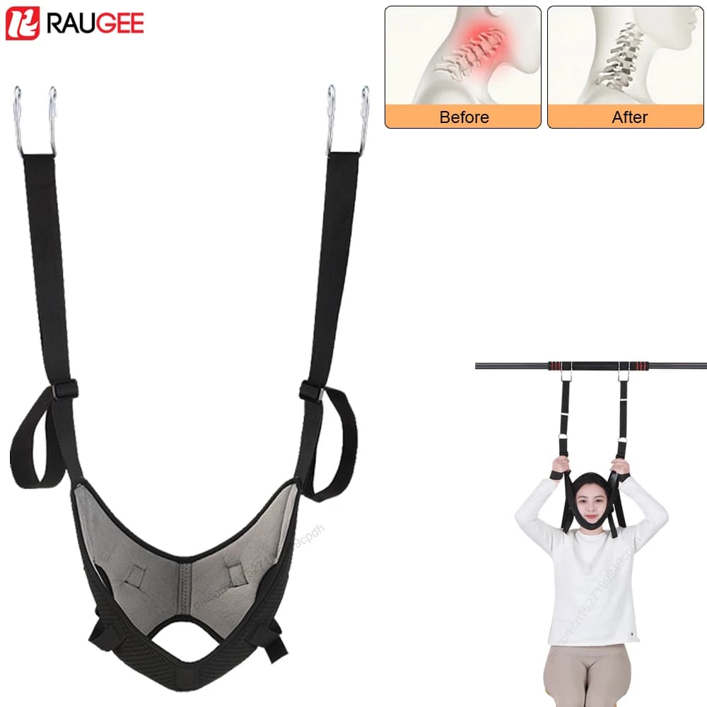 Civière de cou Portable réglable, dispositif de Traction cervicale pour soulager la douleur au cou, alignement de la colonne vertébrale, Correction