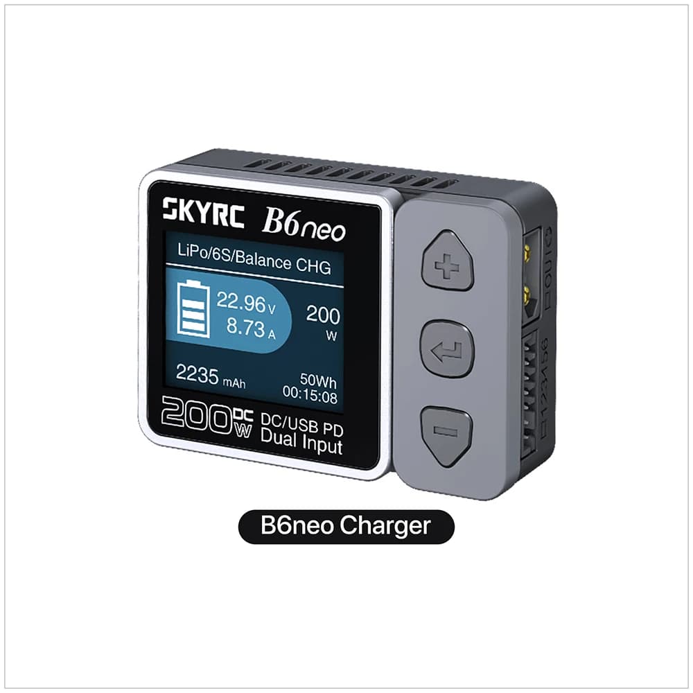 SkyRC B6 neo chargeur intelligent DC 200W PD 80W LiPo chargeur d'équilibre de batterie SK- 100198   Déchargeur compact 6S