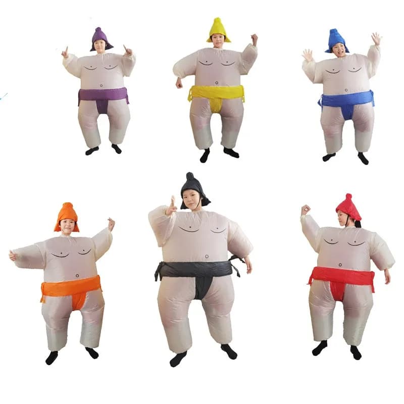 Costume de lutteur Sumo gonflable, tenue gonflable, robe de soirée Cosplay pour enfants et adultes, nouvelle collection 2023