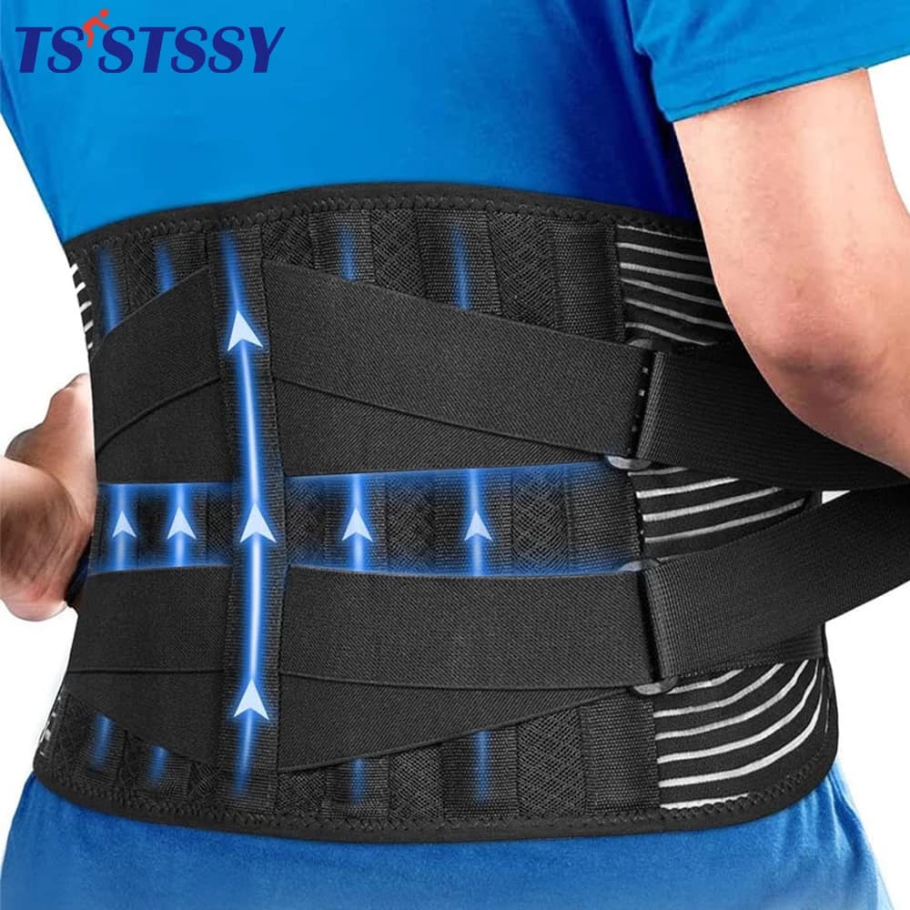 Ceinture de soutien lombaire à Double traction pour hommes et femmes, Corset orthopédique de taille, décompression de la colonne vertébrale,