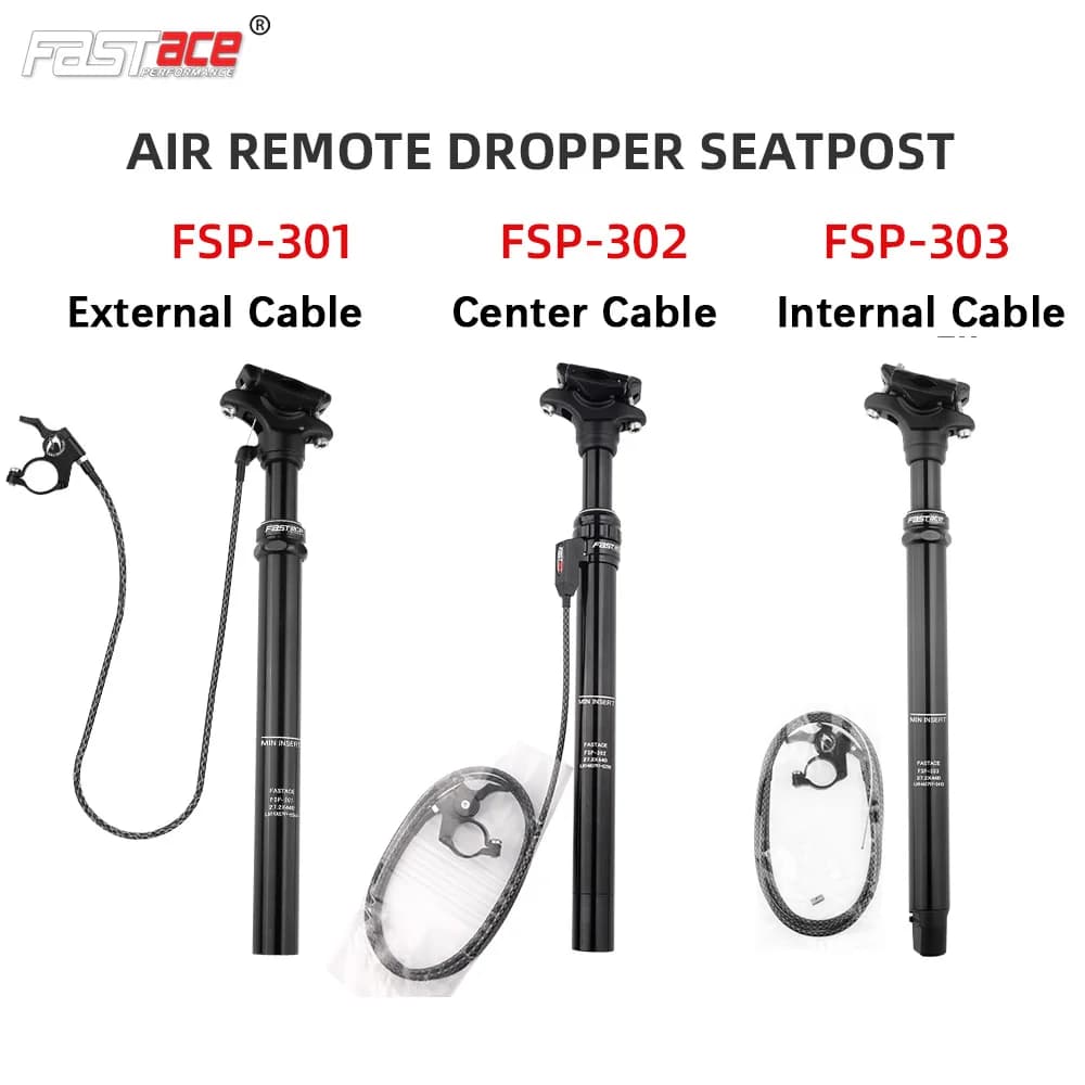 Fastace-Tige de dégager de vélo VTT, compte-gouttes, câble interne externe, tube de siège de vélo, FSP 301, 302, 303, 27.2, 31.6