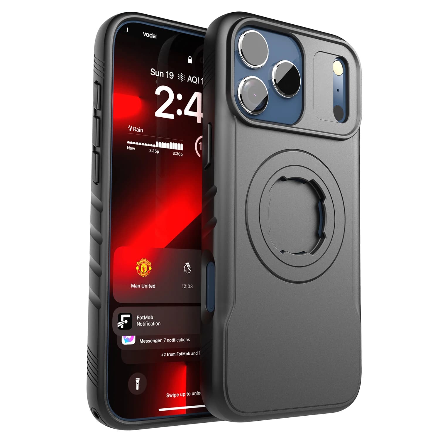 Support de moto, étui magnétique antichoc pour iPhone 17 16 15 14 Pro Max avec système de verrouillage, conception pour support de vélo de style
