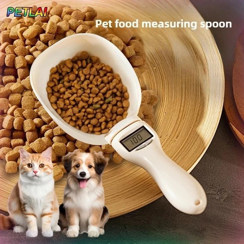 Cuillère doseuse pour aliments pour chats et chiens, cuillères de mesure électroniques intelligentes, cuillères d'alimentation avec balance,