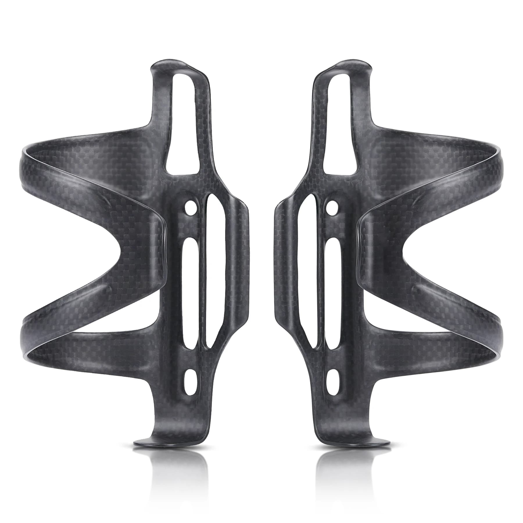 HUALONG porte-bouteille d'eau de vélo à charge latérale en carbone porte-bouteille d'eau de vélo de route de montagne, noir mat, poids (22 ± 2g)