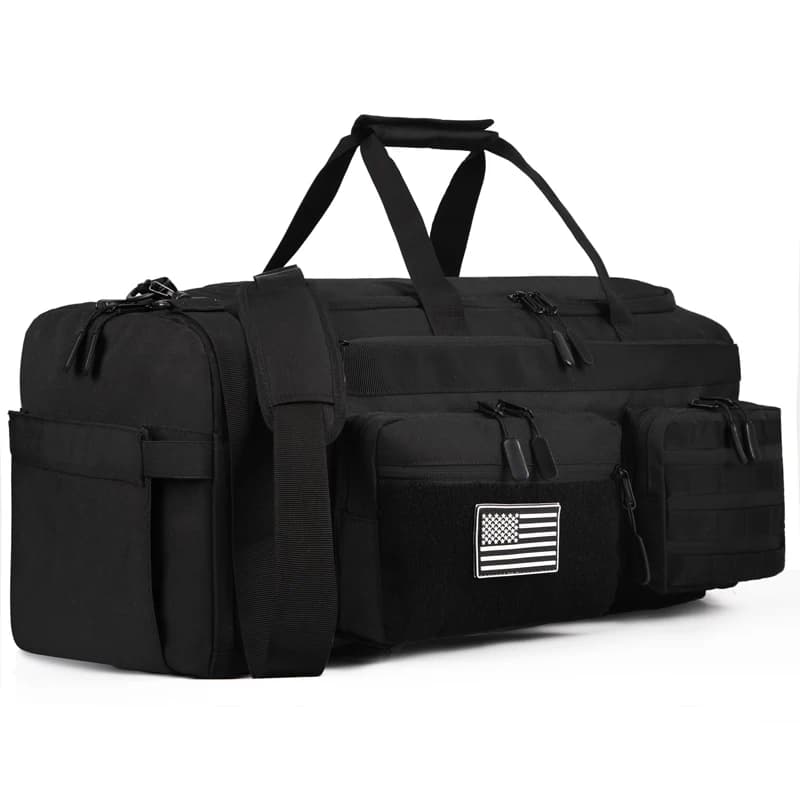 LHI 50L 3 en 1 sac de voyage hommes grands sacs de sport de sport sac à dos militaire tactique avec compartiment à chaussures et poche humide