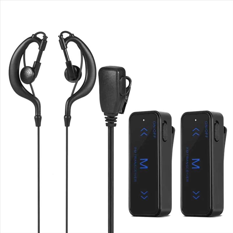 Meilleur vendeur 2 pièces Mini talkie-walkie 400-470MHz Radio bidirectionnelle 3W émetteur-récepteur écouteur casque antibruit alimenté par USB