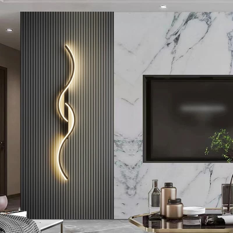 Applique murale LED moderne minimaliste lumière LED chambre chevet longue bande appliques murales salon canapé maison luminaire intérieur