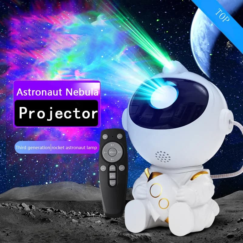LED Étoiles Galaxies Projecteur Veilleuse Astronaute Ciel Étoilé Chambre Décor De Chambre Cadeau Pour Enfants - LED Atmosphère Créant Lampe