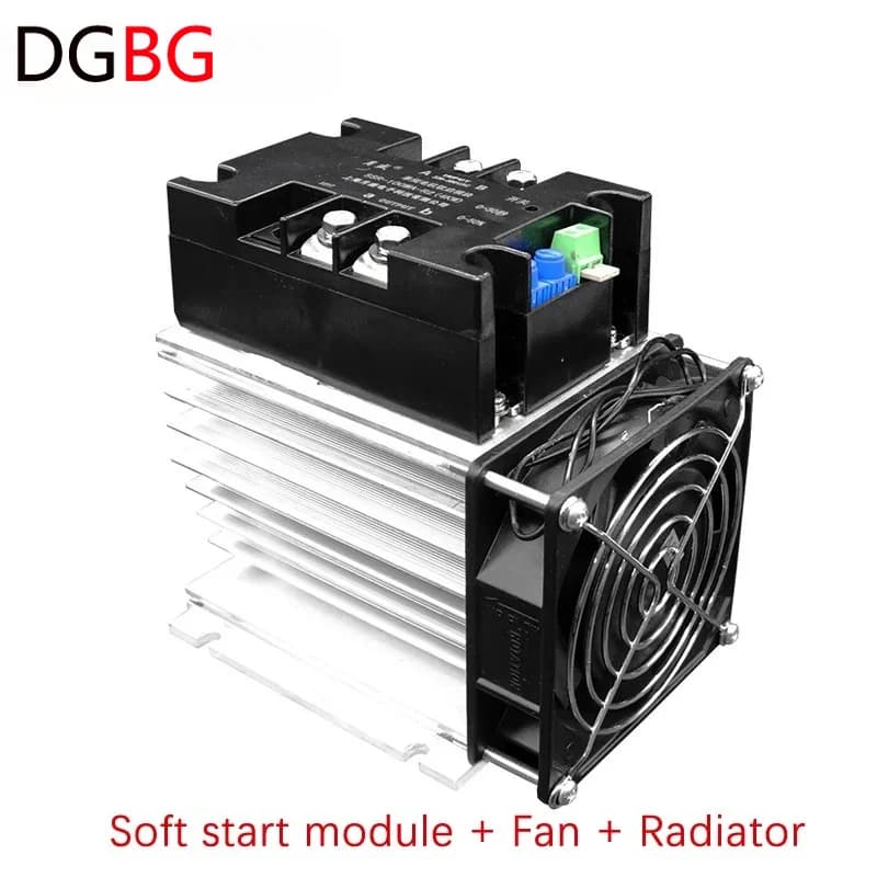 Module de démarrage progressif intelligent monophasé pour moteur de pompe à eau avec ventilateur et radiateur