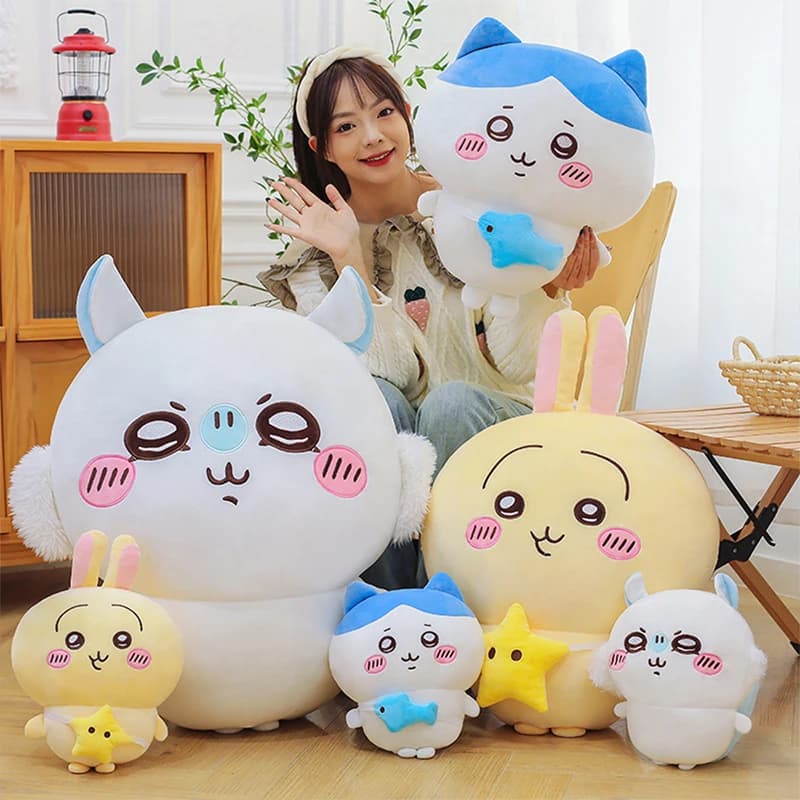 Nouveau 30-80 cm Kawaii Hachiware Momonga peluche poupées en peluche sont douces mais pas facilement déformables en peluche décoration de chambre