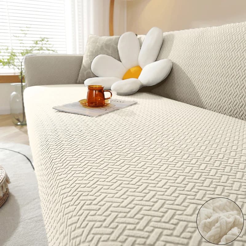 Housse de canapé élastique en Jacquard pour salon, protection de fauteuil en polaire extensible, canapé en forme de L, 1/2/3/4 places, pour la