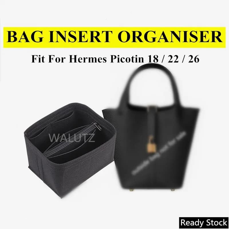 Sac intérieur en vente uniquement, insertion d'organisateur de sac pour Hermes Picotin 18 22 26, séparateur de organisateur, compartiment de