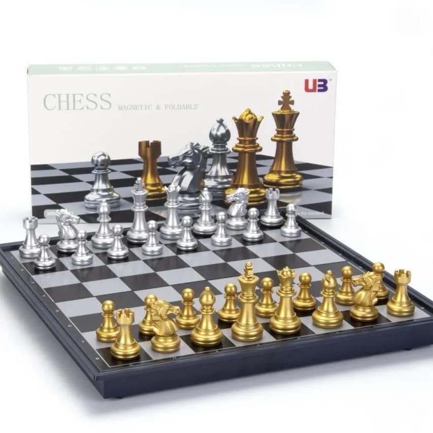 Jeu d'échecs international magnétique, table pliante, 3 tailles différentes, 36x31cm, King 7.2cm