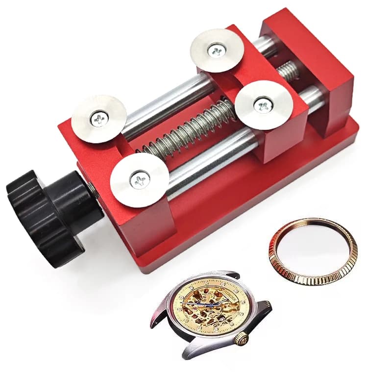 Dissolvant de lunette de montre, 4 ouvre-bordures rondes, outil d'horloger pour la réparation, entretien, outil de retrait de déflecteur de lunette