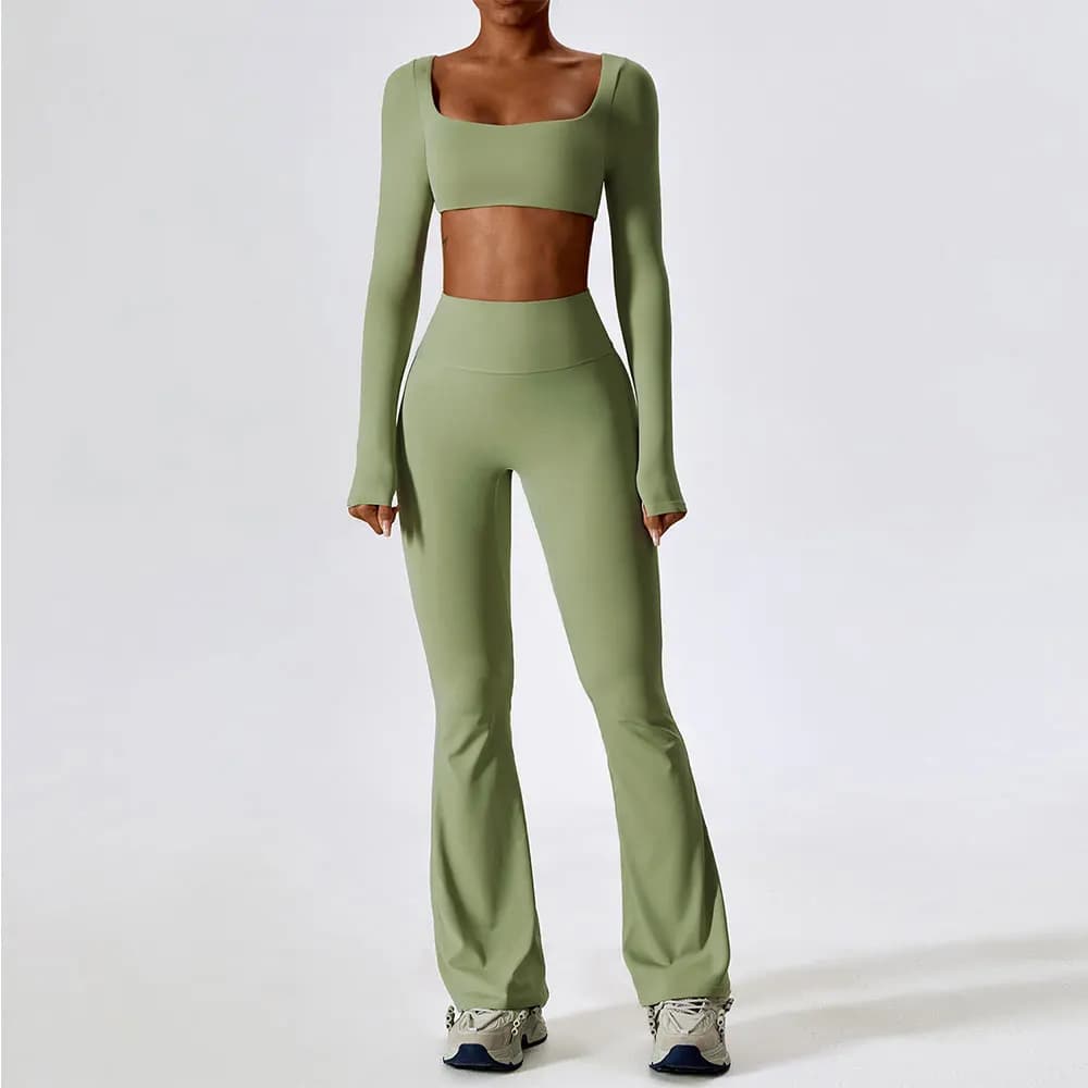 Ensemble de Yoga 2 pièces sans couture pour femmes, vêtements d'entraînement, vêtements d'athlétisme, Legging de gymnastique, soutien-gorge de