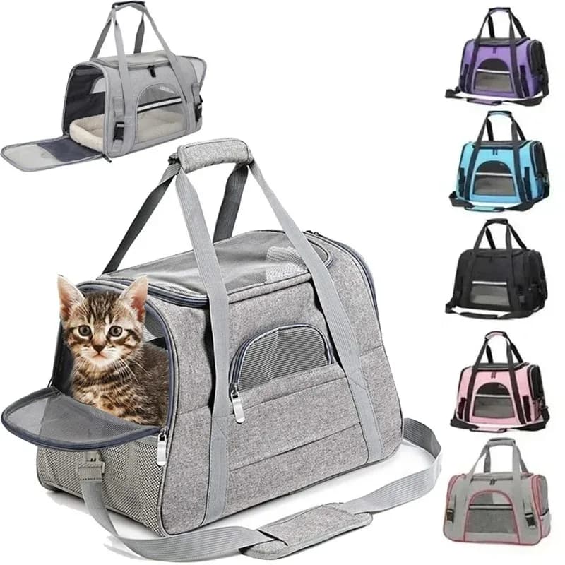 Sac à dos de transport pour animaux de compagnie, sac à bandoulière pliable et respirant, sacs de transport pour chiens et chats, sac de transport