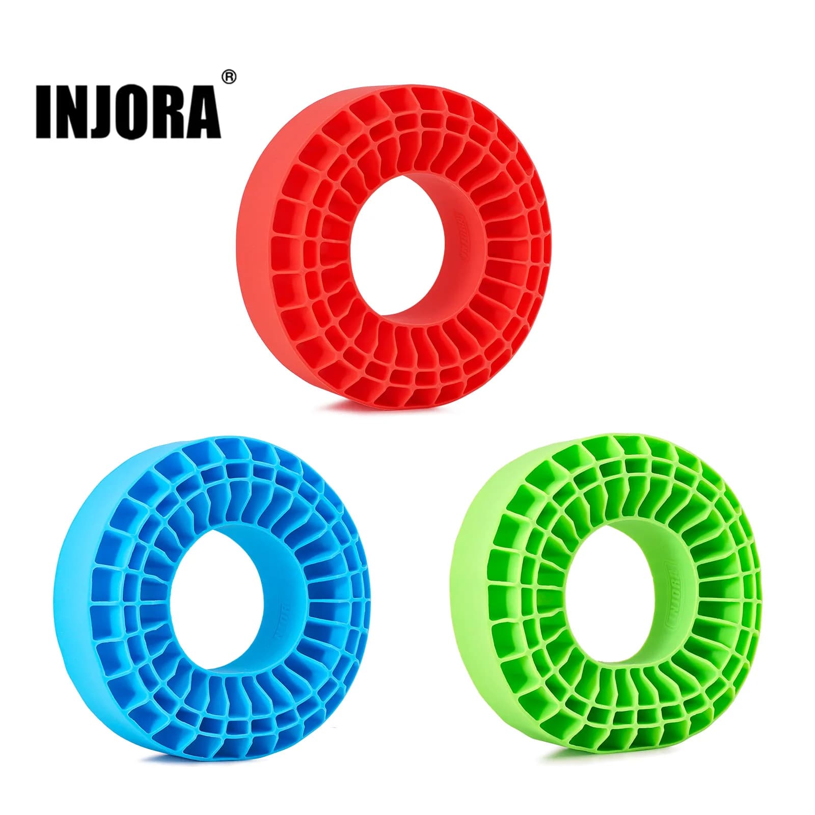 INJORA – mousse d'insertion en caoutchouc de Silicone, adaptée aux pneus de roue de 118 à 22mm (4.75 "OD) 1.9" pour chenille 1/10 RC