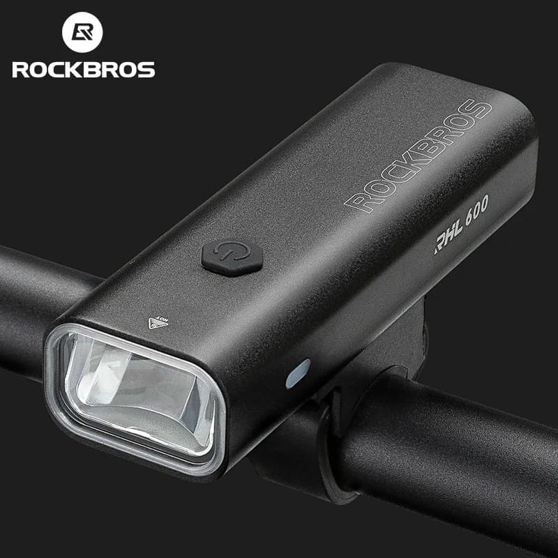 ROCKBROS-enquêter avant de vélo, 600LM, étanche IPX6, type C, aste, VTT, route, sauna, lampe de poche de cyclisme en alliage d'aluminium