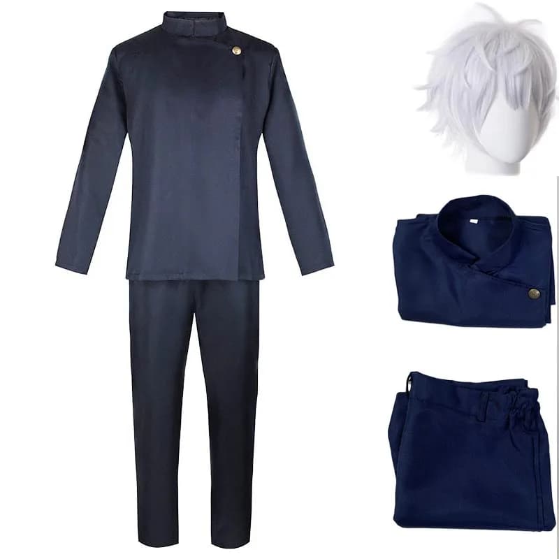 Gojo Satoru Cosplay Costume lycée uniforme Costume Halloween Costume hommes adulte Gojo Satoru ensemble complet