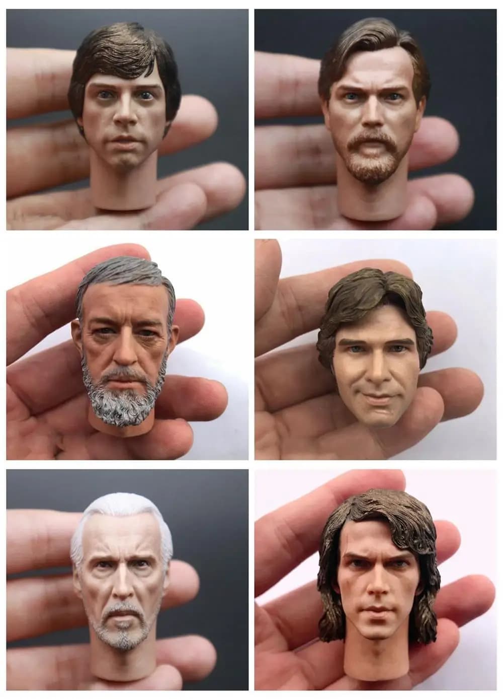 Offre spéciale 1/6ème Luke haute qualité Sculpture de tête masculine modèle de Sculpture pour figurine d'action 12 pouces bricolage