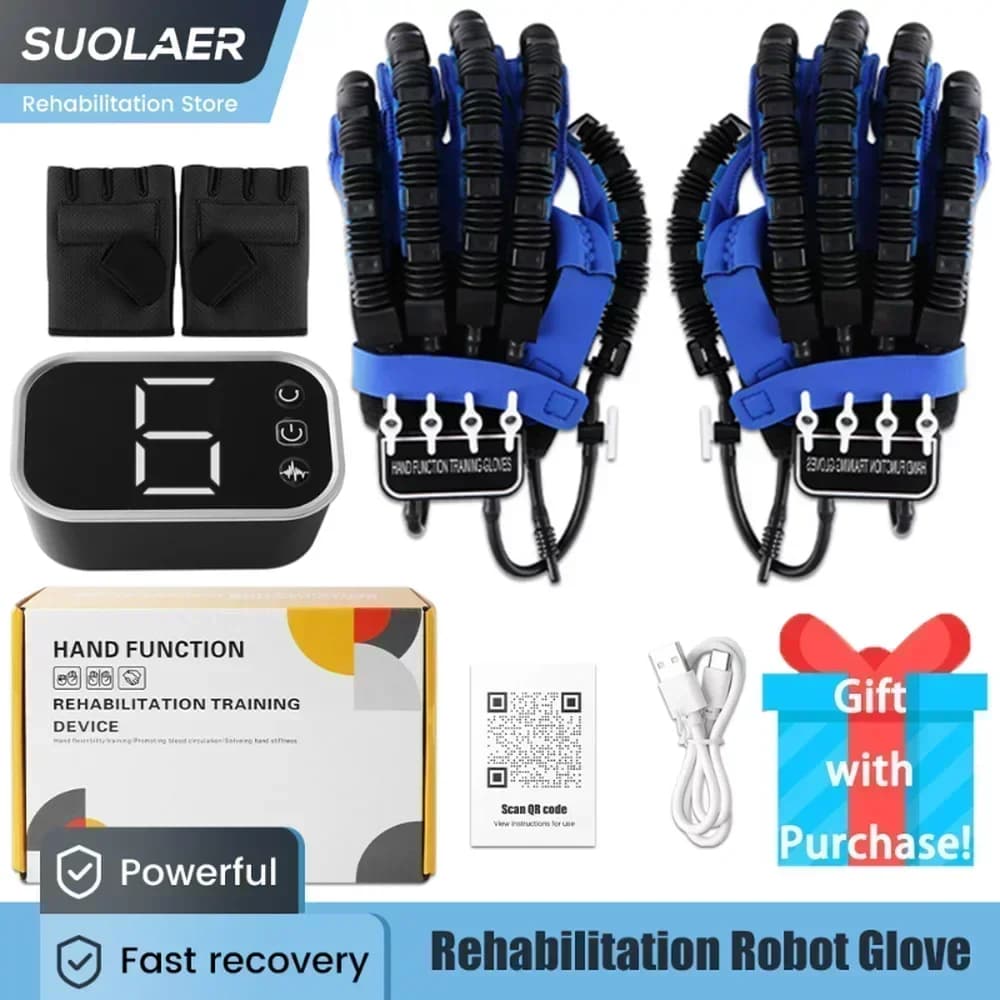 Gants de Robot hémiplégie, outil d'exercice des mains pour Patient d'accident vasculaire cérébral, gant de rééducation robotique, Infarctus