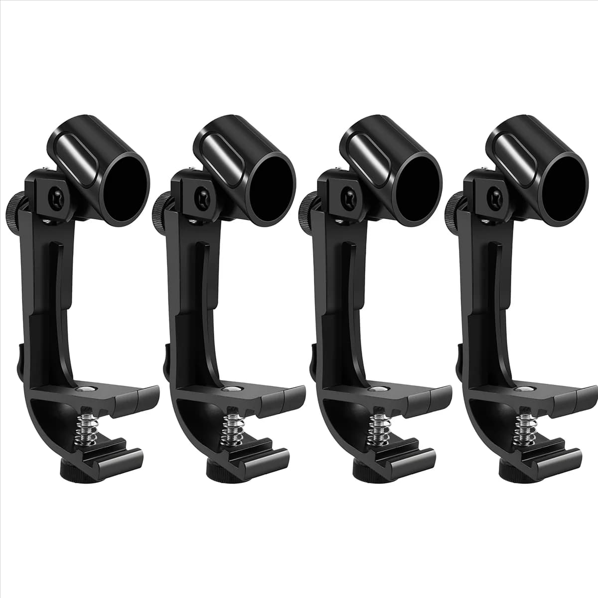 Réinitialisation de microphone antichoc, support de batterie, accessoires de musique, 4 pièces