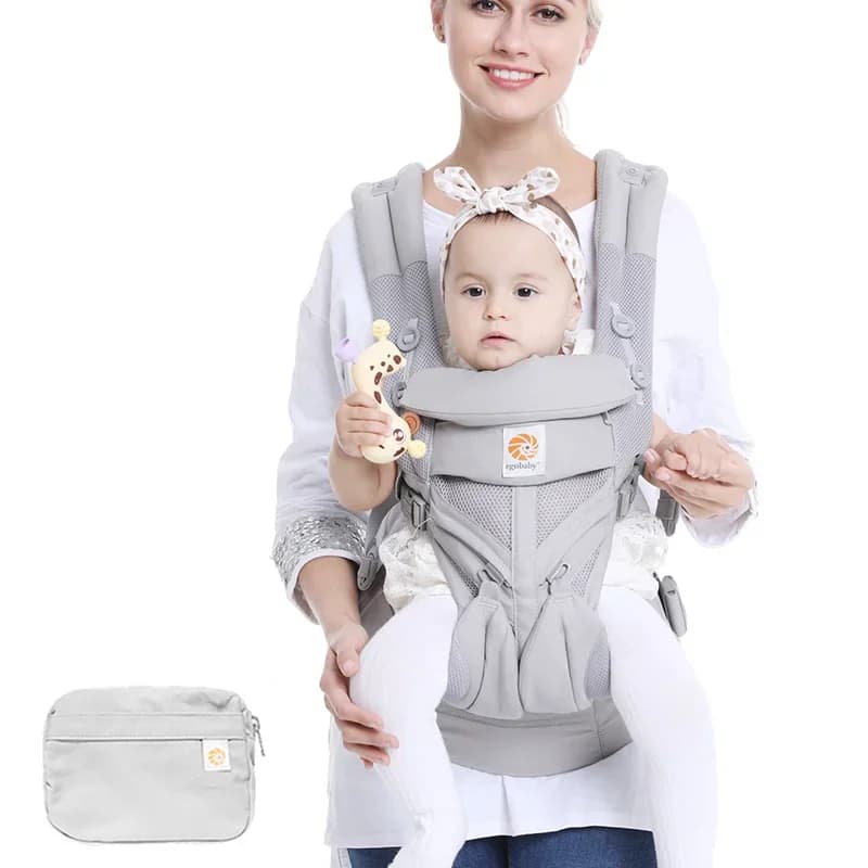 Egobaby-Sac à dos ergonomique respirant en coton Omni Baby Electrolux, support initié, ceinture à la taille, bretelles, 360