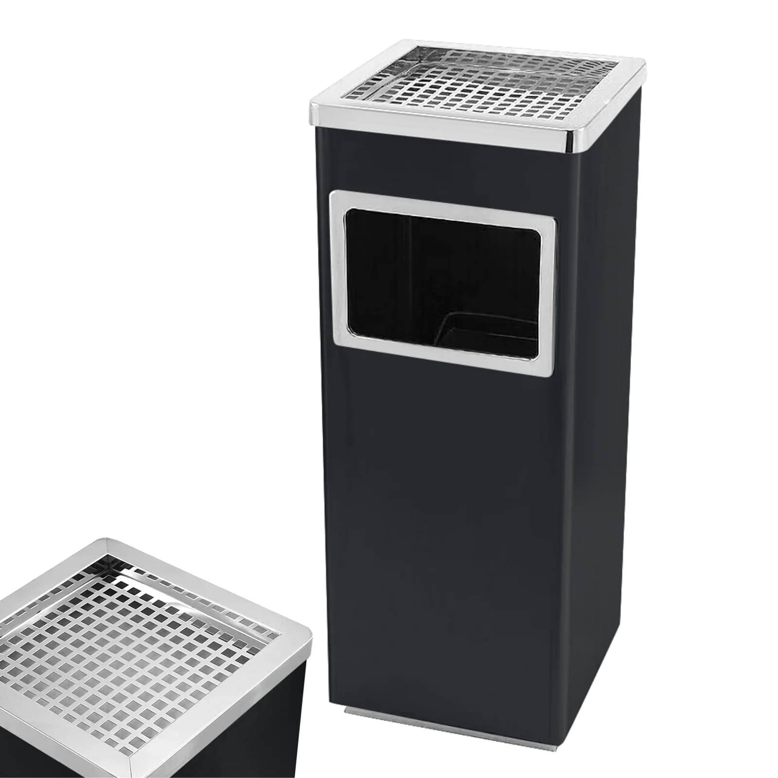 Cendrier sur pied avec poubelle cendrier à fumer en acier inoxydable cendriers à cigarettes créatifs