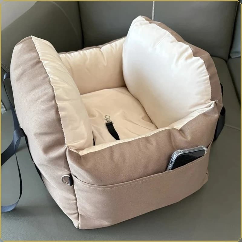 Coussin de voiture pour animaux de compagnie, amovible et lavable, sac de voyage chaud pour chien