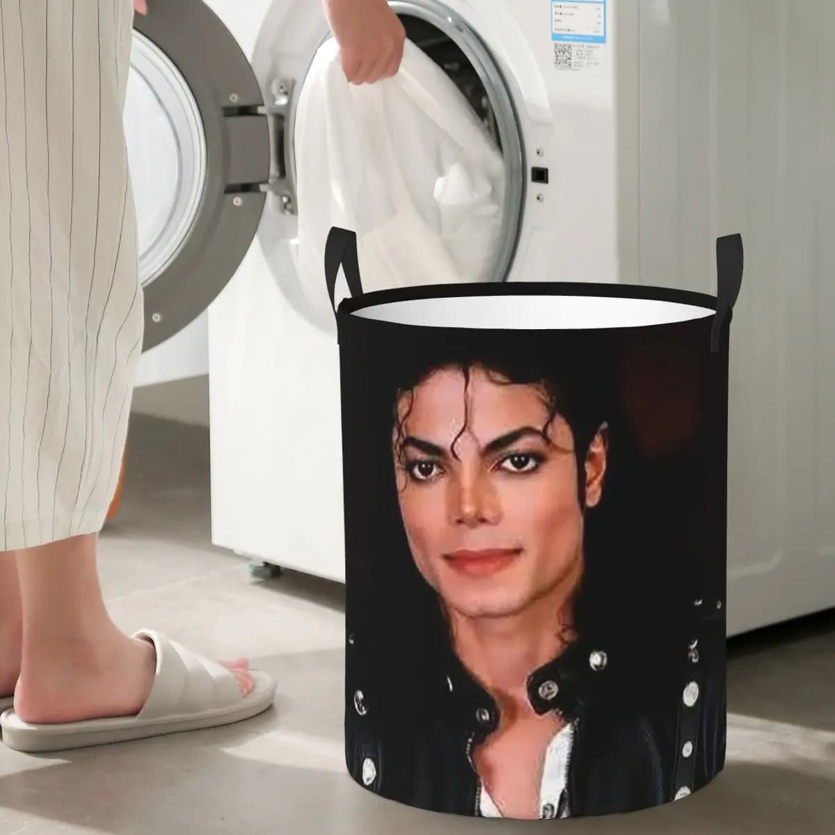 Panier à linge pliable Michael Jackson, organisateur de maison, panier à linge pour enfants, organisateur de maison
