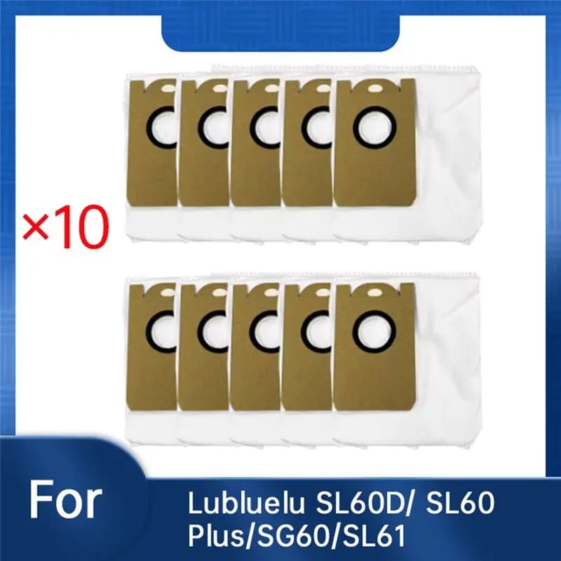 Sacs à poussière A40Z-10 pour Lubluelu SL60D/ SL60 Plus/SG60/SL61, accessoires pour balayeuse, sacs à poussière conçus pour durer et fonctionner