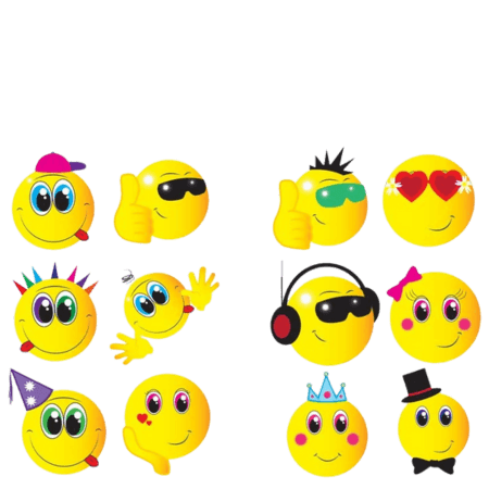 Henbrandt Fun Tattoos Smiley Man Assorted – 6 st