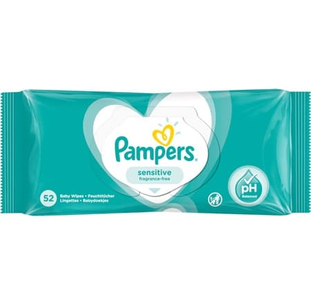 Pampers Sensitive vochtige doekjes - 52 stuks