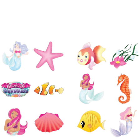 Henbrandt Fun Tattoos Mermaid Assorted â 6 st