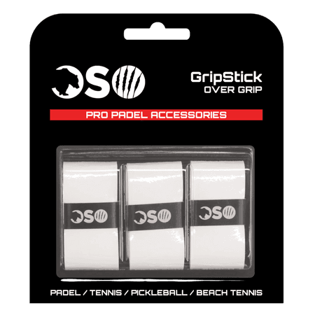 OSO Padel GripStick Overgrip â Wit â 3 stuks