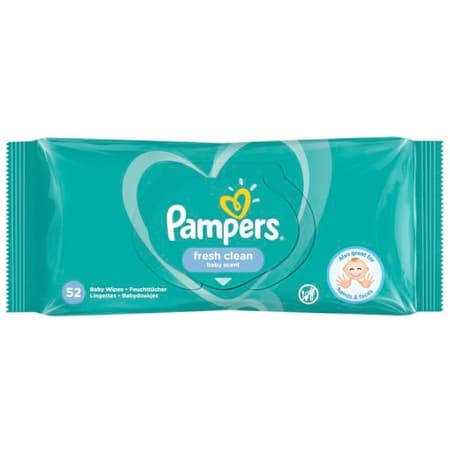 Pampers Fresh Clean vochtige doekjes - 52 stuks