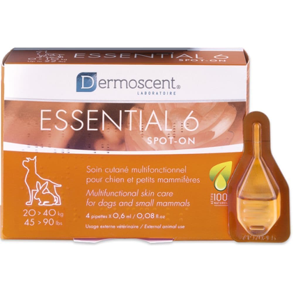 Dermoscent 6 Spot-On Hond 20-40Kg Pipet 2,4Ml 4x2,4 Unidosis-pipetten