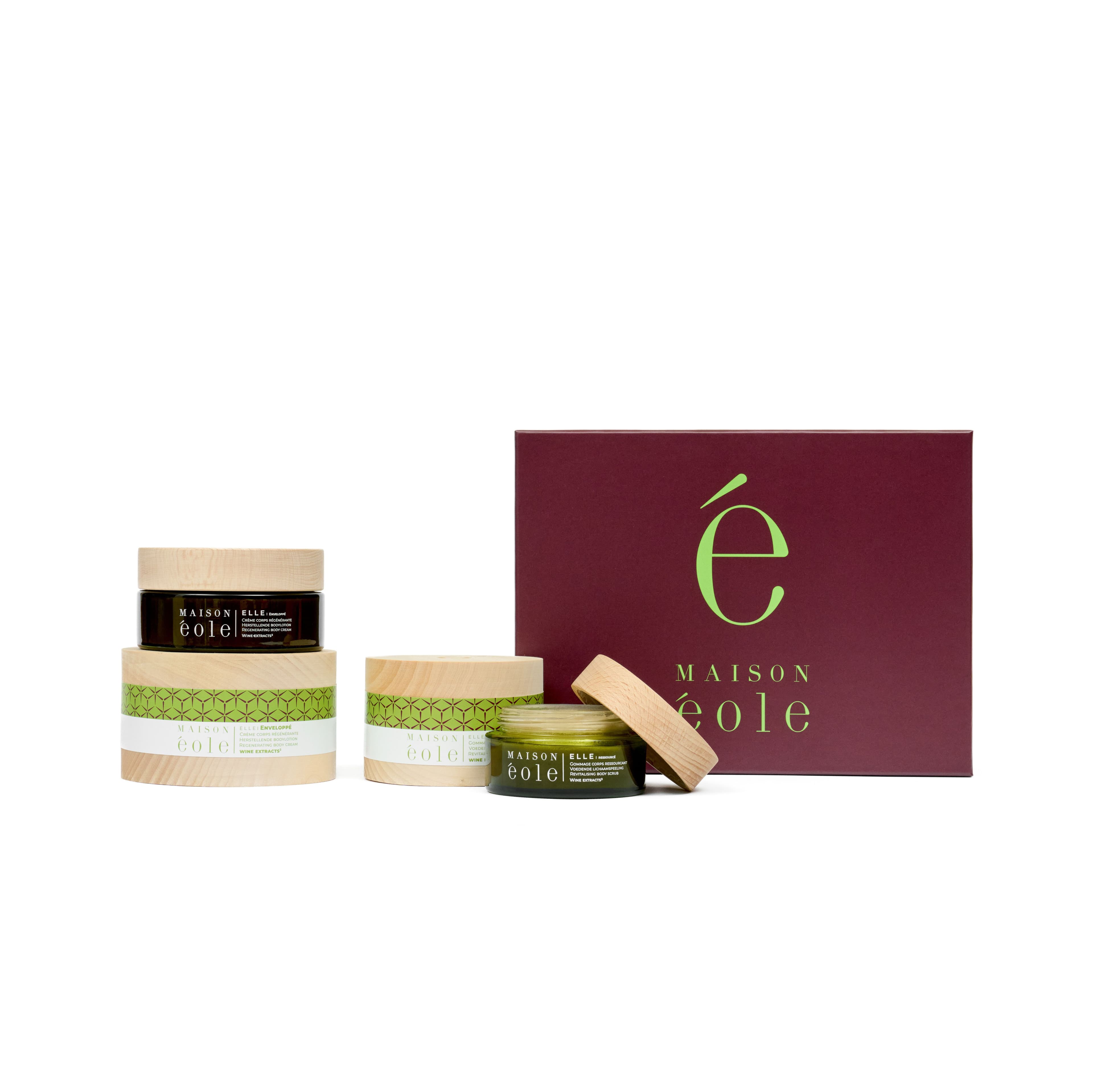 Maison Éole Geschenkset Elle Lichaamsritueel 100+200 Combinatieverpakking