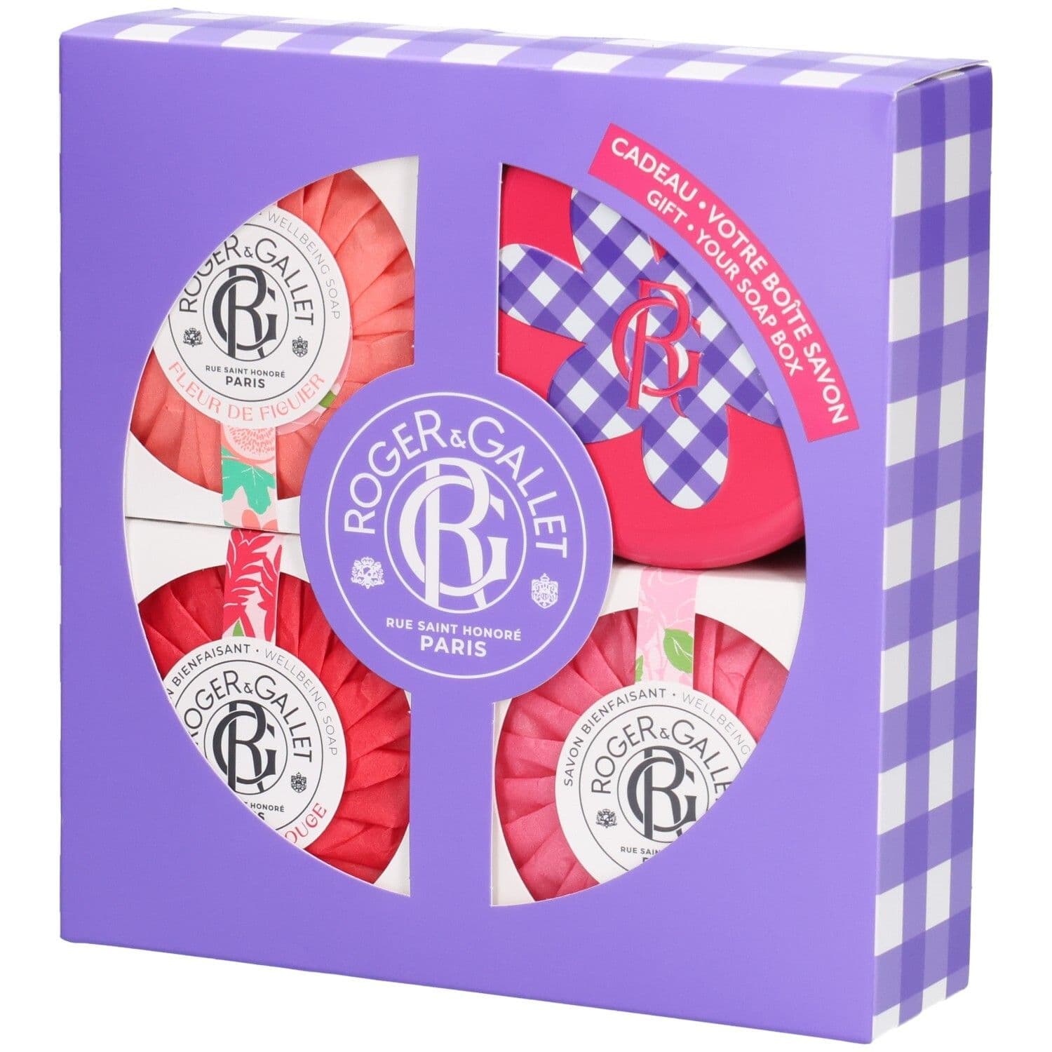 Roger&Gallet Trio Weldaadzepen Fleur De Figuier, Gingembre & Rose 100 Zeep