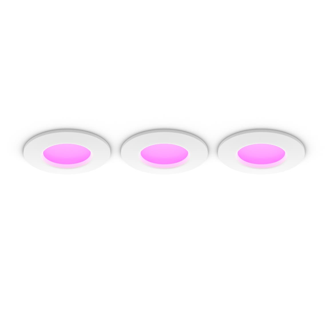Philips Hue White & Colour Ambiance Rond Inbouwspot S - 3 Pack - Wit