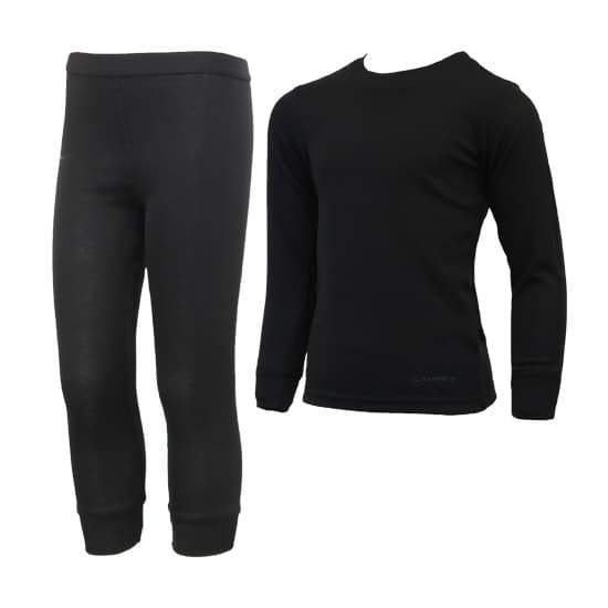 Campri Campri Junior -  Thermo Set - Legging + Shirt - Zwart