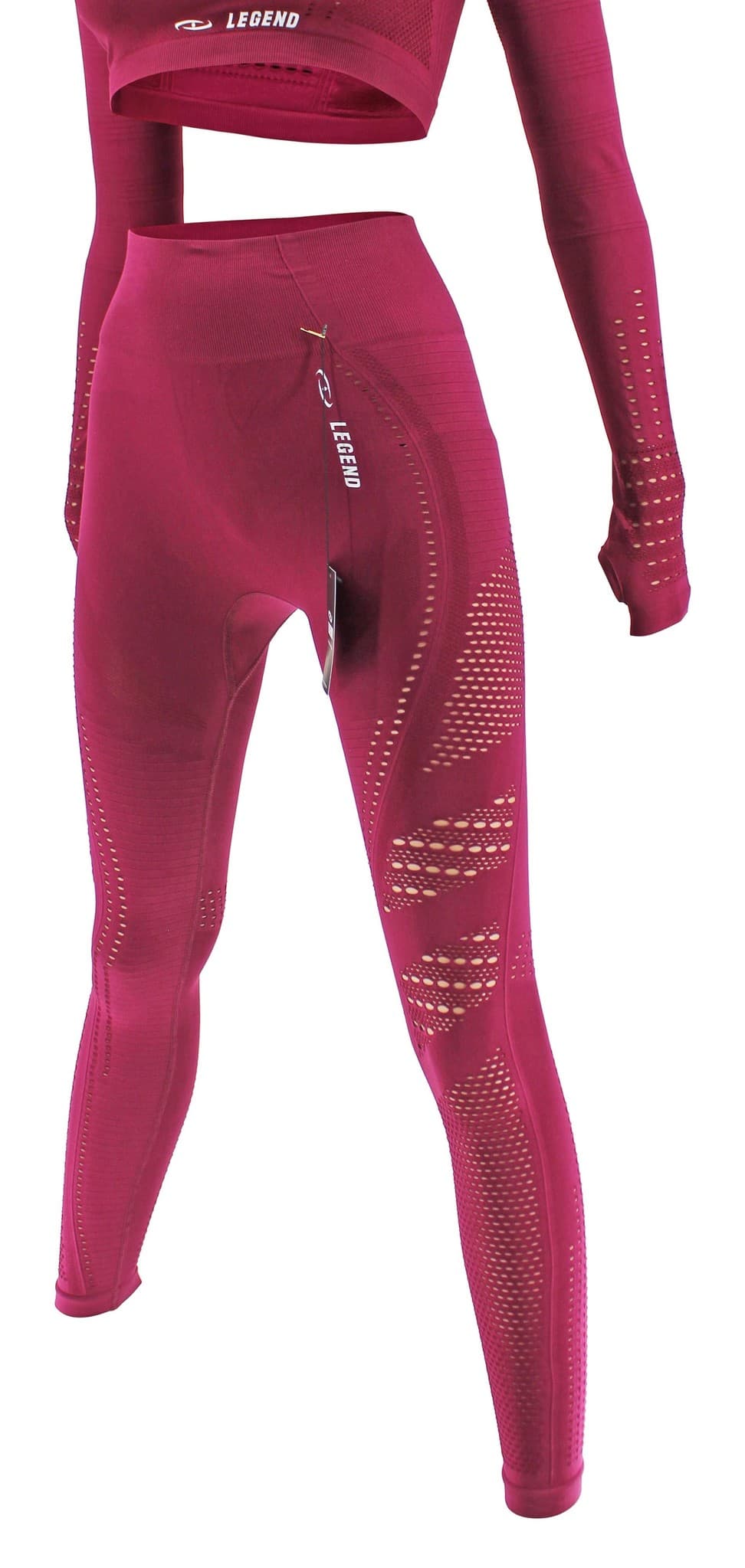 Legend Sports Sport Legging Raspberry - Verschillende kleuren en maten - Gemaakt van Dry-fit materiaal op basis van polyester