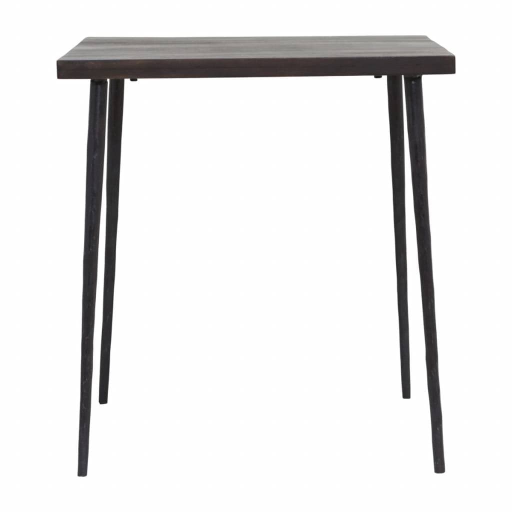 House Doctor Slated tafel hout zwart 70x70x76cm