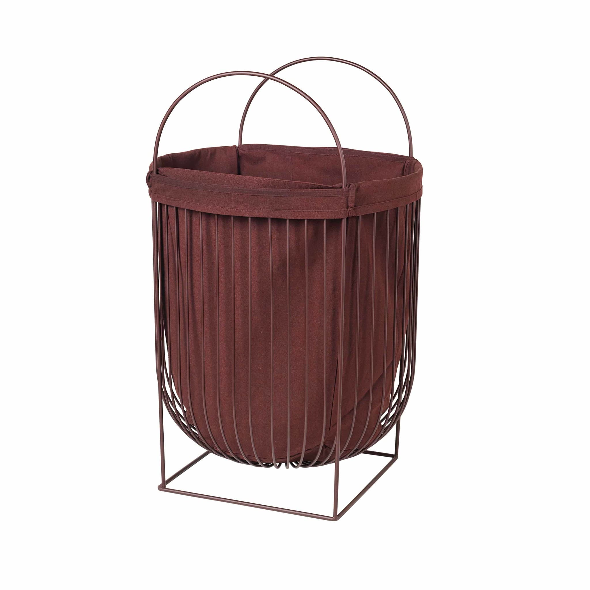 Broste Copenhagen Arild wasmand - aubergine