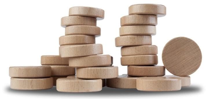 Longfield Games Sjoelschijven Beukenhout (30 Stuks)