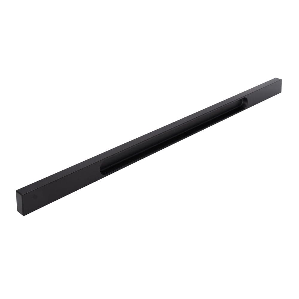 Mat zwarte rechthoekig blokprofiel 448 mm