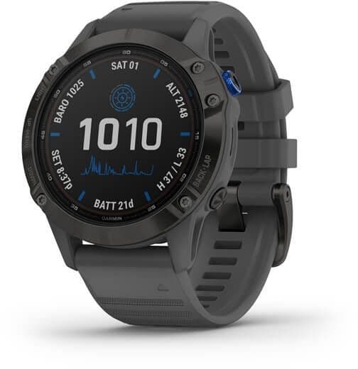 Garmin fēnix 6 Pro Solar - Smartwatch - GPS Hartslagmeter Muziekopslag - Zwart (Grijs)