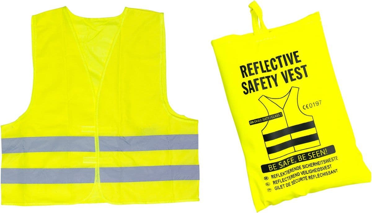 All Ride Veiligheidsvest - Gereedschapscombiset - Nylon - Geel