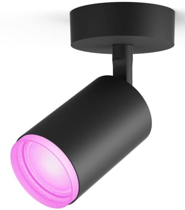 Philips Hue Fugato - Opbouwspot GU10 - 16 miljoen kleuren - Zwart